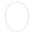 1.50 CTW DEW Round Moissanite Fifteen-Stone Station Necklace in Sterling Silver