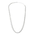 Three-Row Strand Necklace in Sterling Silver