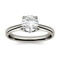 2.73 CTW DEW Round Moissanite Solitaire Engagement Ring in 14K White Gold