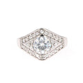 1.73 CTW DEW Round Moissanite Multi-Stone Ring in Sterling Silver