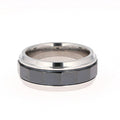 Men's Wedding Band in Two-Tone Titanium