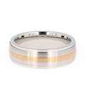 Men's Wedding Band in Two-Tone Cobalt