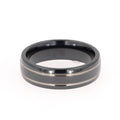 Black & White Titanium Men's Band
