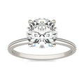 1.90 CTW DEW Round Moissanite Solitaire Engagement Ring in 14K White Gold