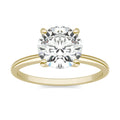 1.90 CTW DEW Round Moissanite Solitaire Engagement Ring in 14K Yellow Gold