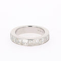 2.96 CTW DEW Square Moissanite Channel-Set Band in Sterling Silver