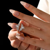 Moissanite Crown Shaped Insert Wedding Band Engagament Ring Enhancer In Sterling Silver