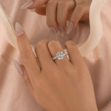 Solisfine Moissanite 4.0 Ct Round Rose Gold Engagement Ring