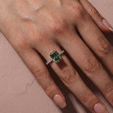 Solisfine Moissanite 3.5 Ct Radiant Cut Yellow Gold & White Gold Engagement Ring For Women